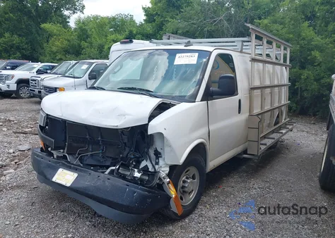 2020 Chevrolet Express Cargo Rwd 2500 Extended Wheelbase Wt z USA, uszkodzony, nr VIN 1GCWGBFG7L1232048
